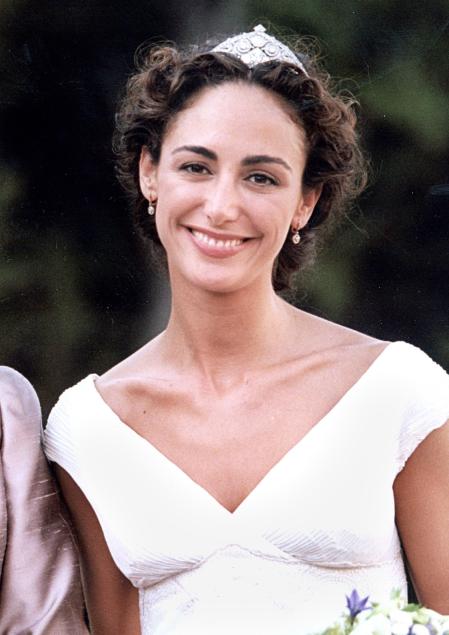 MALPICA DEL TAJO (TOLEDO), 10-7-1999.- BODA DEL PRIMOGENITO DEL MARQUES DE GRIÑON, MANOLO FALCÓ, Y SU NOVIA AMPARO CORSINI EN LA CAPILLA DE LA FINCA 