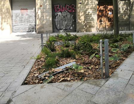 Deterioro de la supermanzana de Consell de Cent de Barcelona.