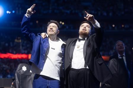 Ibai Llanos, con el estadio lleno, en la Velada del Año 3, el sábado