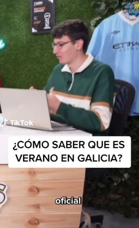 Andrés Weiss explicando lo que sucede cada año en Galicia