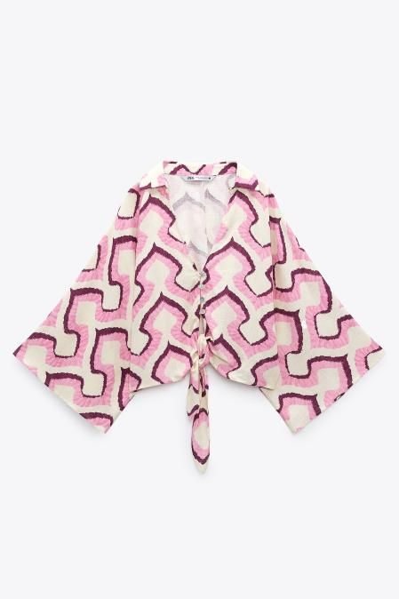 Camisa cropped de Zara