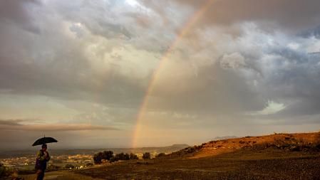 Arco iris doble en Manlleu.