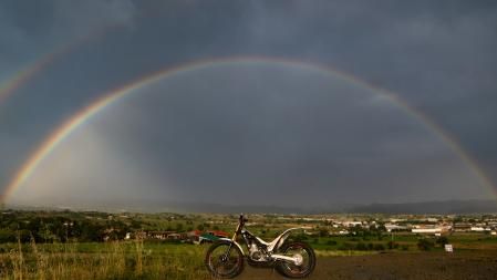 Arco iris doble en Manlleu.