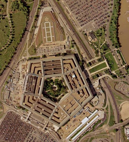 Vista aérea del Pentágono, Washington D. C.