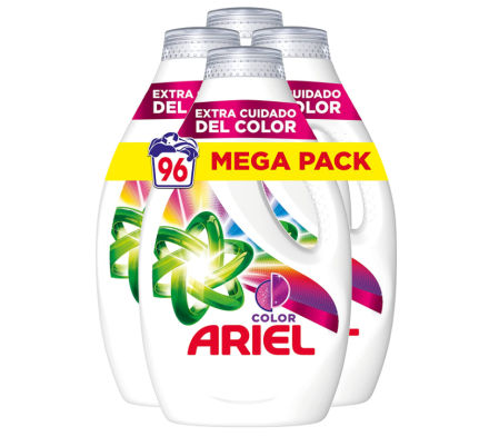 Ariel Color, detergente lavadora liquido (pack de 3)