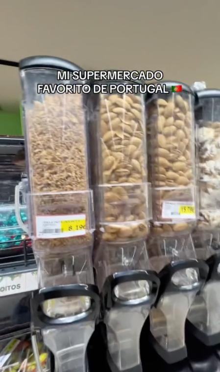 Los dispensadores de cereales y frutos secos