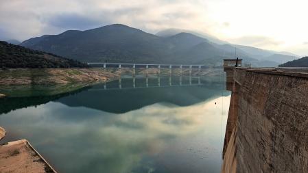 Pantano de la Baells al 36% de su capacidad.