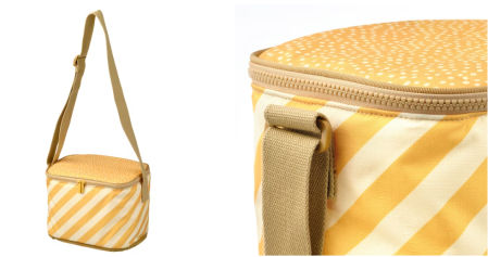 SOMMARFLOX, Bolsa refrigeración, rayas/amarillo vivo