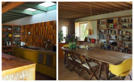 La casa de la interiorista Roberta Jurado y el arquitecto Jaime Romano destaca por su atrevido uso del color, sin renunciar a la rusticidad