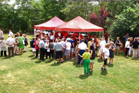 Bendición de vehículos en Sant Cristòfol de Vespella.