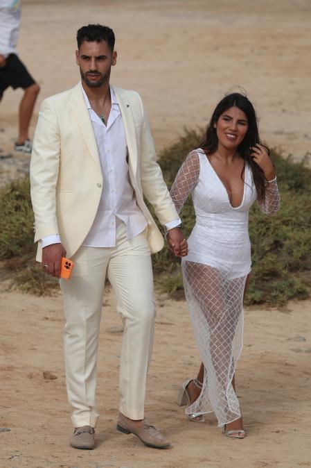 during wedding of Anabel Pantoja and Omar Sanchez in La Graciosa on Friday 01 October 2021