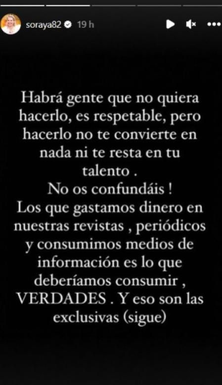 Soraya estalla contra las críticas