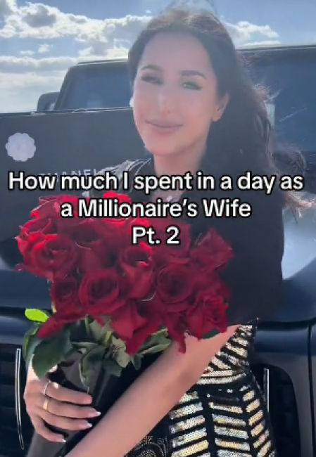 Linda Andrade presume de lo que se gasta en un día