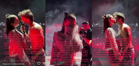 Álvaro de Luna sorprende a Laura Escanes y la sube al escenario