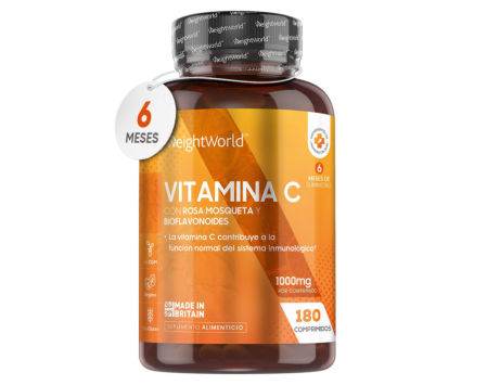 WeightWorld, vitamina C 1000 mg con Bioflavonoides y Rosa Mosqueta ( 180 comprimidos)