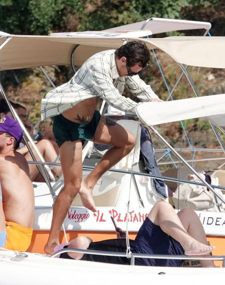 Una de las imágenes donde se aprecia el tatuaje de Harry Styles