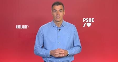 Pedro Sánchez en un vídeo colgado en las redes sociales