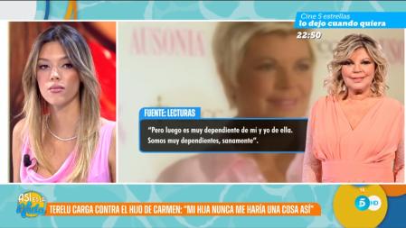 Alejandra Rubio opina sobre las palabras de su madre