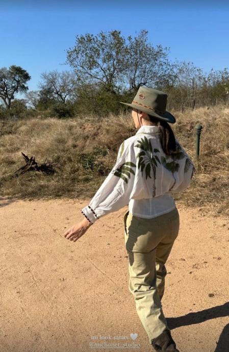 Tamara Falcó durante su safari en Sudáfrica