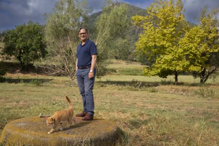 JOSEP MARIA D'ABADAL, EX ALCALDE DE VIC Y   presidente de la Associació Catalana Promotora de la Certificació Forestal