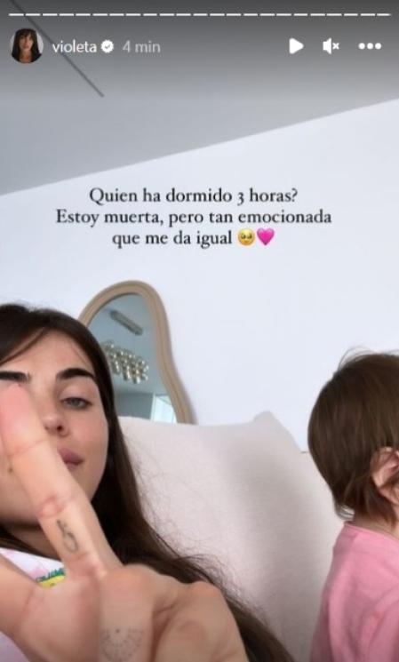 Violeta Mangriñán, feliz y contenta