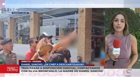 Primeras palabras de Silvia Bronchalo, madre de Daniel Sancho, tras la entrada en prisión de su hijo: ''Estáis haciendo una película''