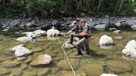 Inspecciones en el Segre constatan el bajo caudal del río, muy por debajo de lo necesario