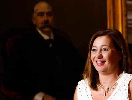 Armengol, durante un momento de la entrevista