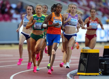 Sifan Hassan, durante su semifinal del 1.500, este domingo