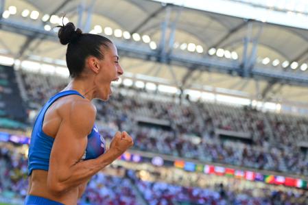 Ivana Vuleta, campeona del mundo de longitud, este domingo en Budapest