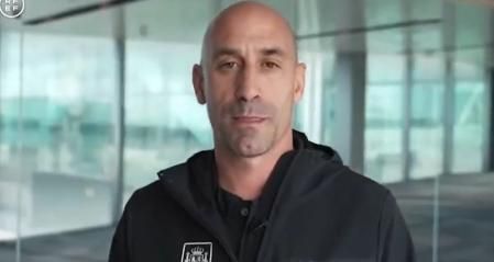 Luis Rubiales, en su mensaje de disculpas