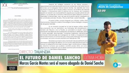 Comunicado de la familia Sancho