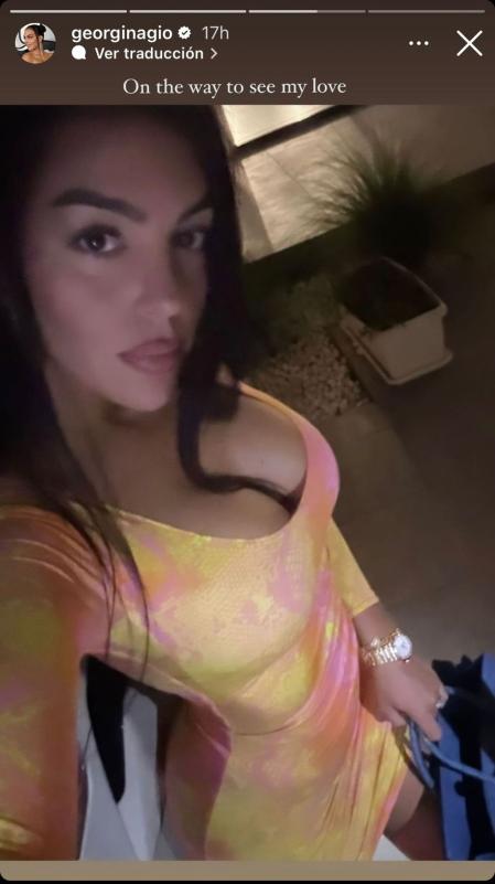 Georgina Rodríguez con su look para ir al fútbol