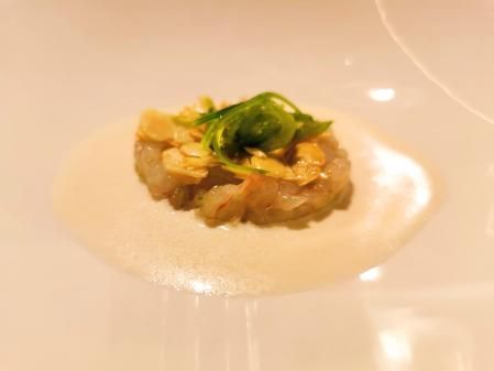 Ajoblanco, gamba blanca