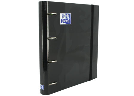 Oxford, archivador 4 anillas A4 con tapa extradura con goma