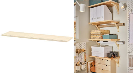 TRANHULT, balda, álamo, 120x30 cm