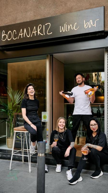 El equipo de la enoteca Bocanariz