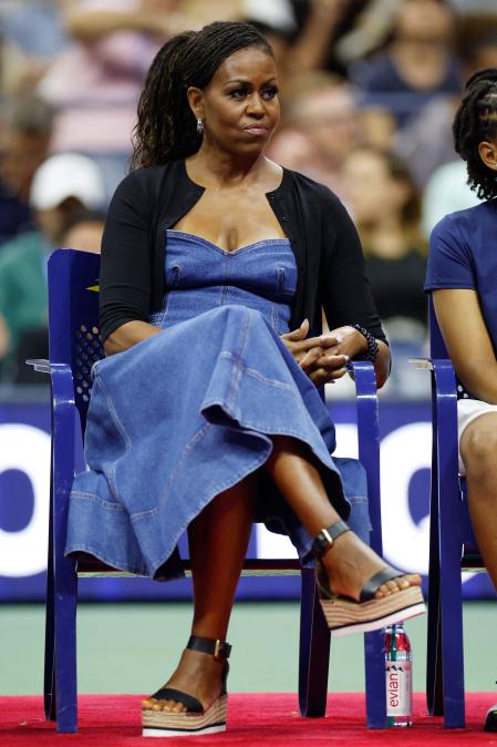 Michelle Obama en el US Open que se celebra en Nueva York