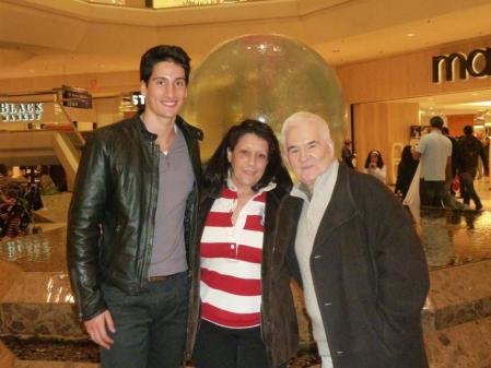 Renato Seabra y Carlos Castro junto a Vanda Pires en Nueva York antes del crimen