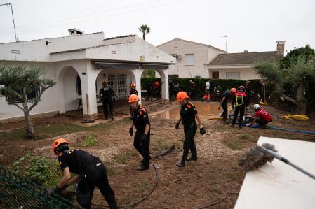 Afectaciones i inundaciones por culpa del temporal DANA en la zona de Alcanar. Alcanar, 4 de Septiembre de 2023