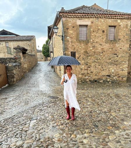 Samantha Vallejo-Nágera, en Pedraza, su refugio en Segovia