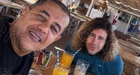 Imagen de Edwin Arrieta y Daniel Sancho en las horas previas al crimen.