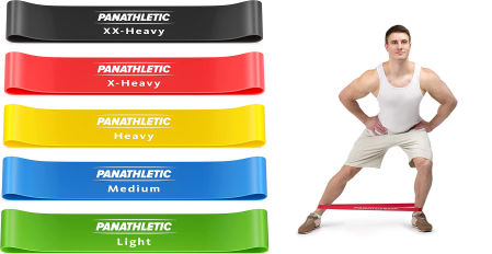 Panathletic Bandas Elasticas Fitness, Set de 5 Gomas