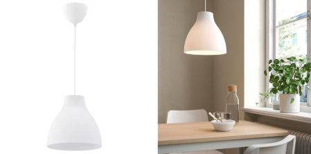 MELODI, lámpara de techo, blanco, 28 cm