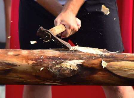 La cucaña de A Ponte.