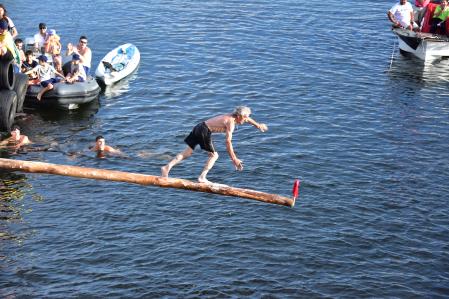 La cucaña de A Ponte.