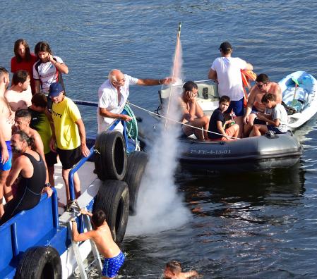 La cucaña de A Ponte.