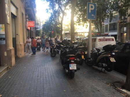 Consell de Cent antes de convertirse en eje verde.