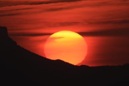 El sol naciente de Tavertet.