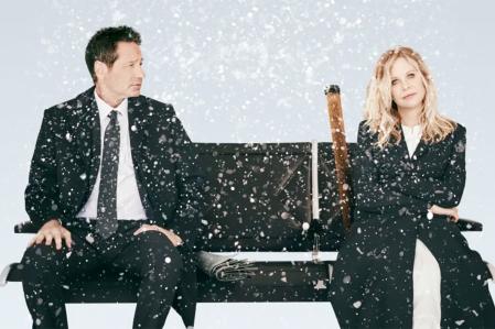 David Duchovny y Meg Ryan en la imagen promocional de película 'What happens later', que se estrenará en noviembre
